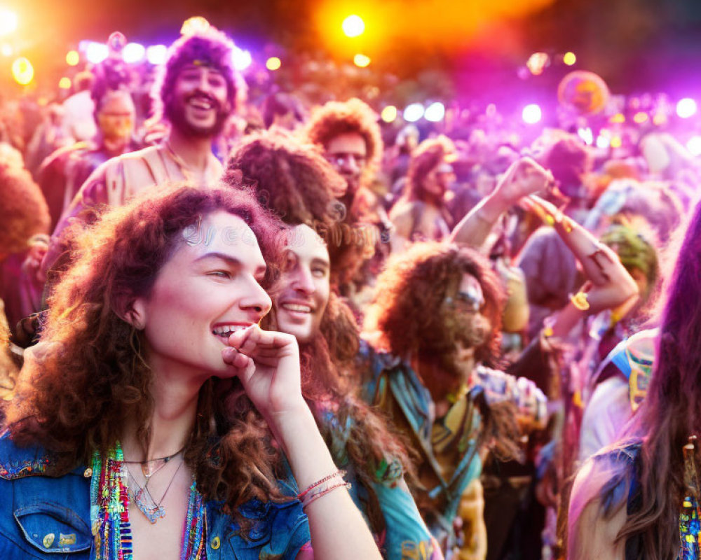 Colorful Attire and Bohemian Style at Festival Concert