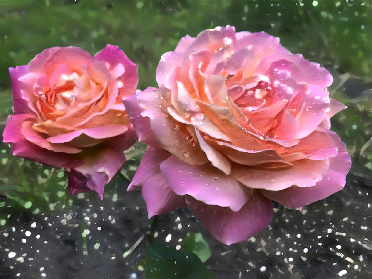 Dew drop roses