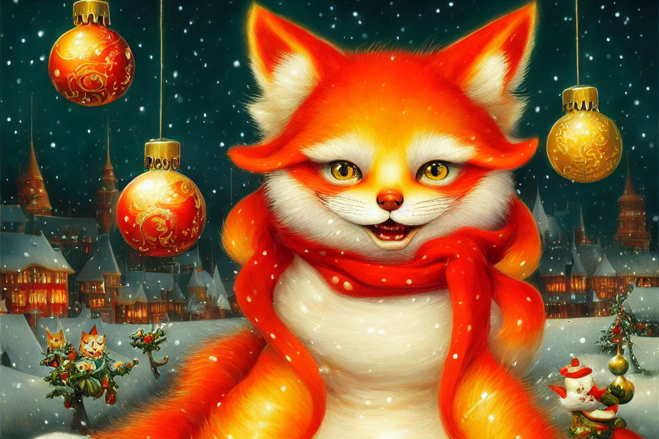 Kitsune, Snowy Christmas style,