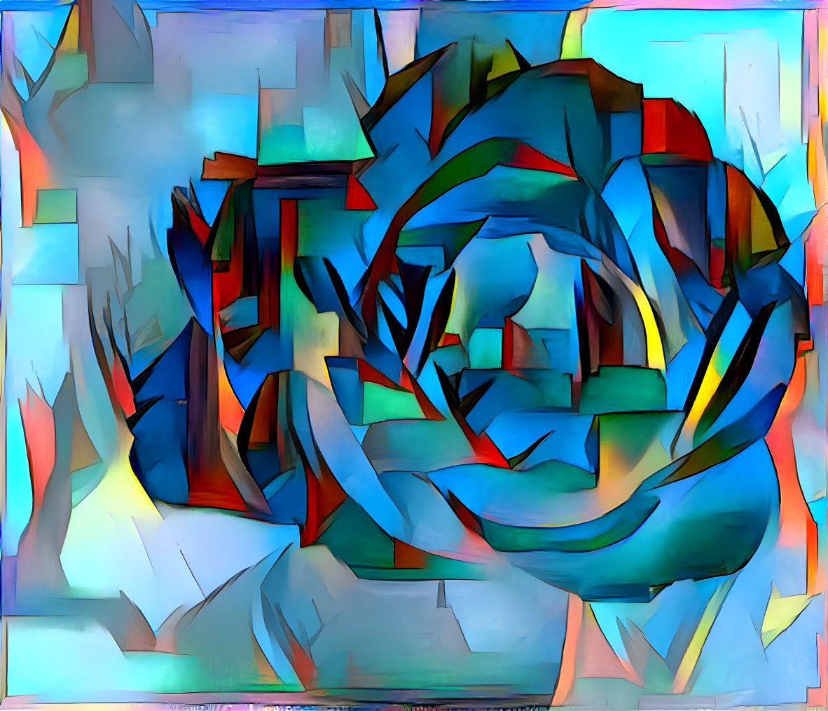 Blaue Rose