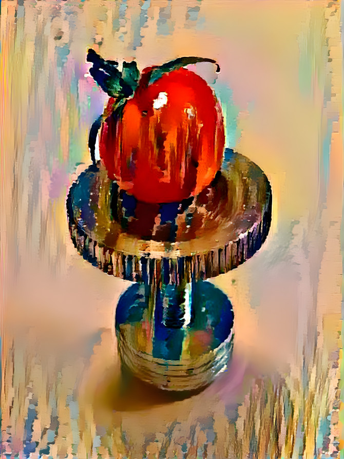 Tomate auf Sockel