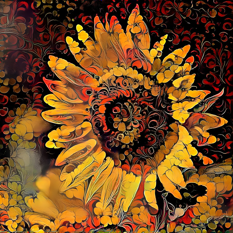 The flower lifts its face to the sun