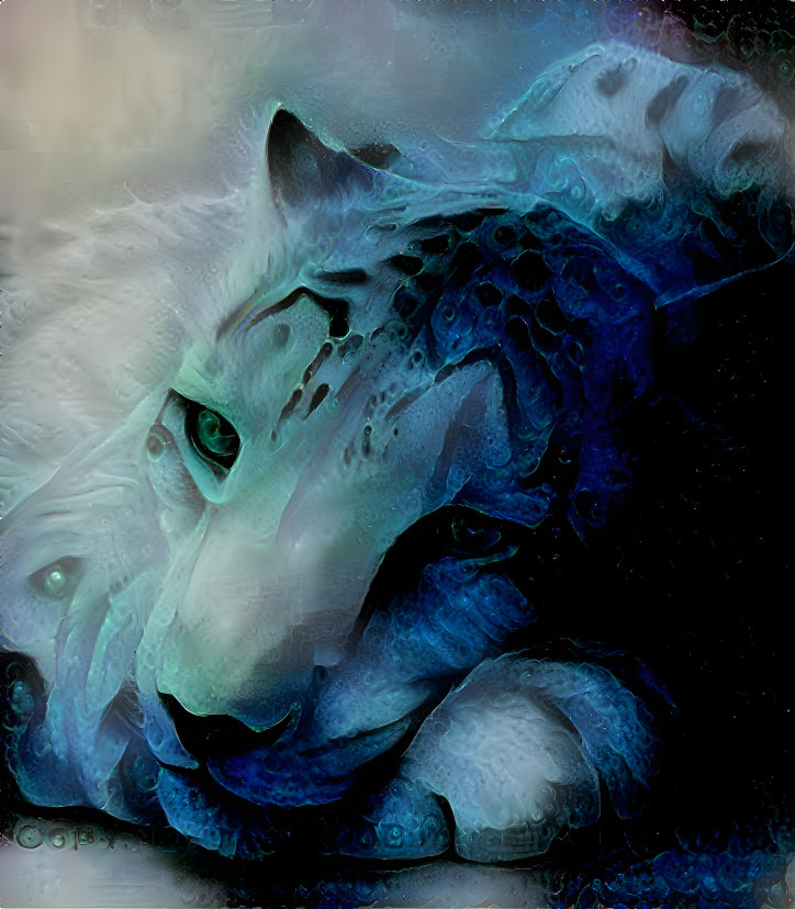 As the Leopard slept, a blue light crept over him