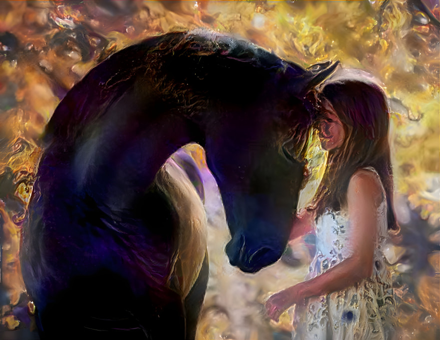 Girl and horse