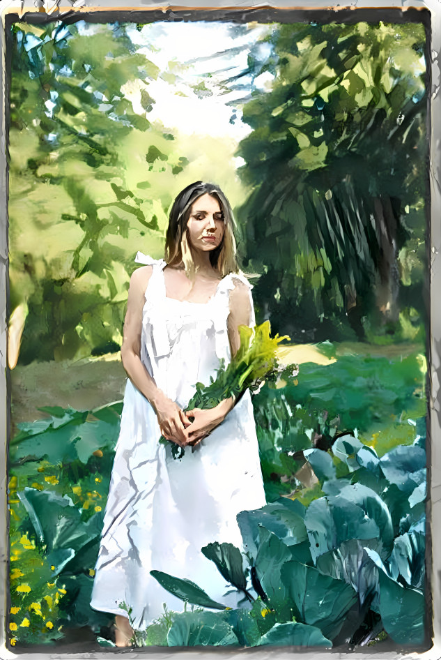 Watercolor Garden Nymph