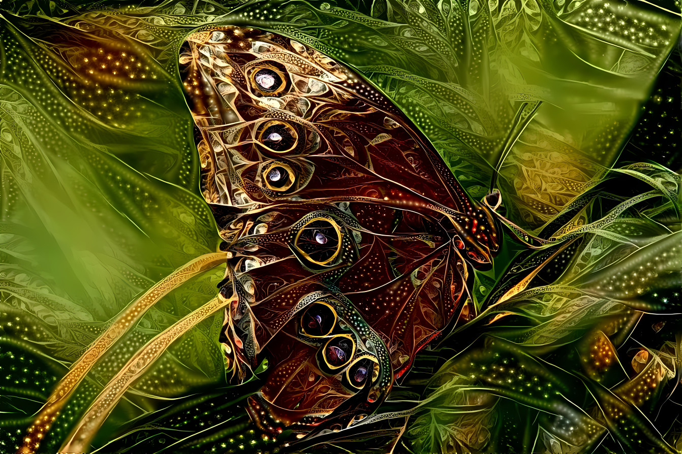 Owl Fractal Butterfly