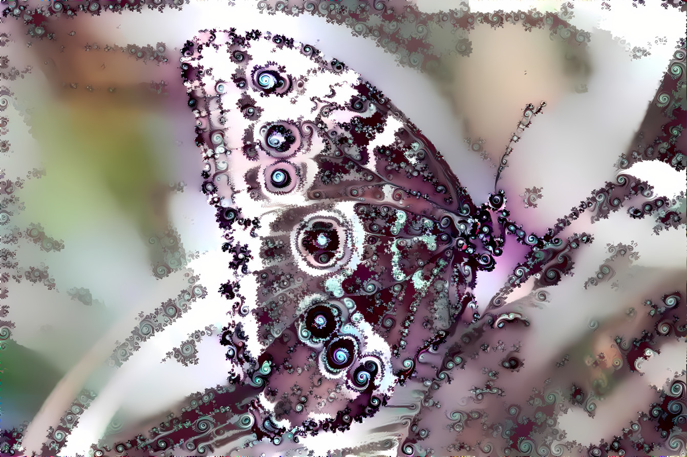 Purple Fractal Butterfly