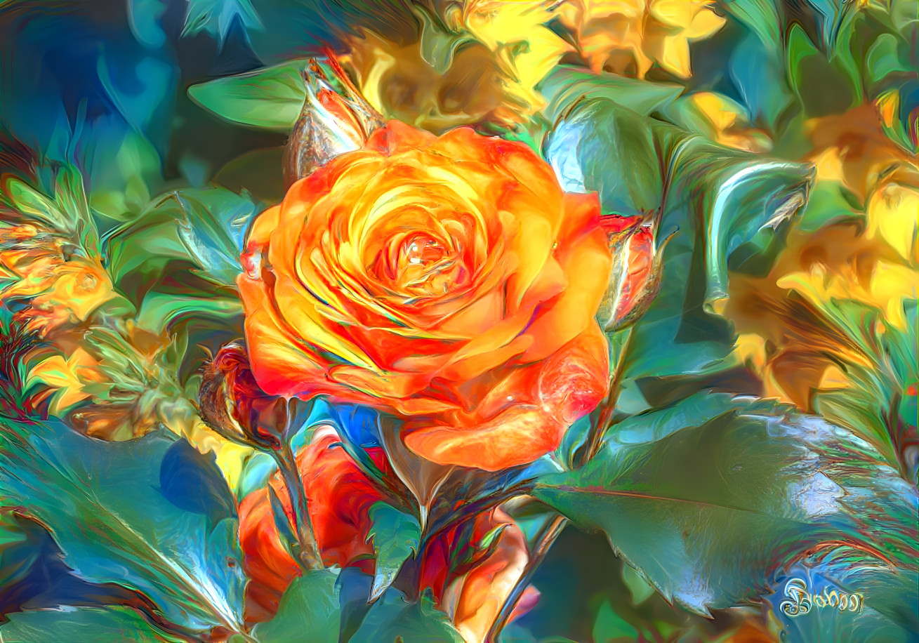 Orange rose