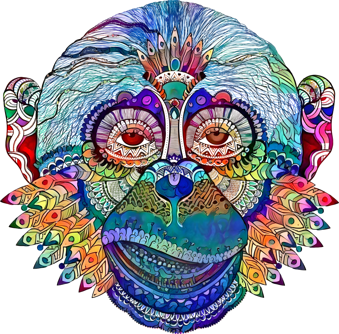 Groovy Tribal Monkey