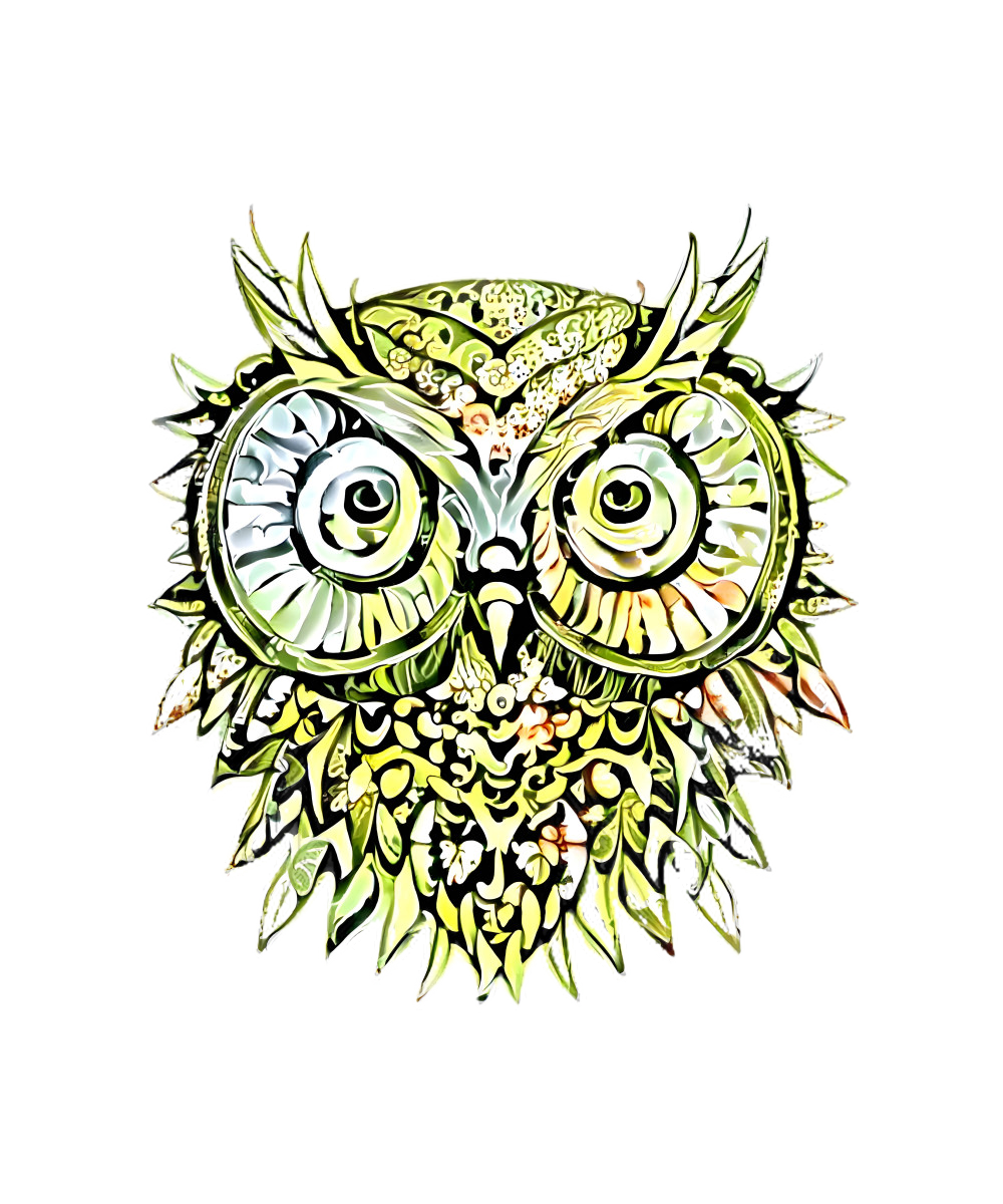 Owl in Green