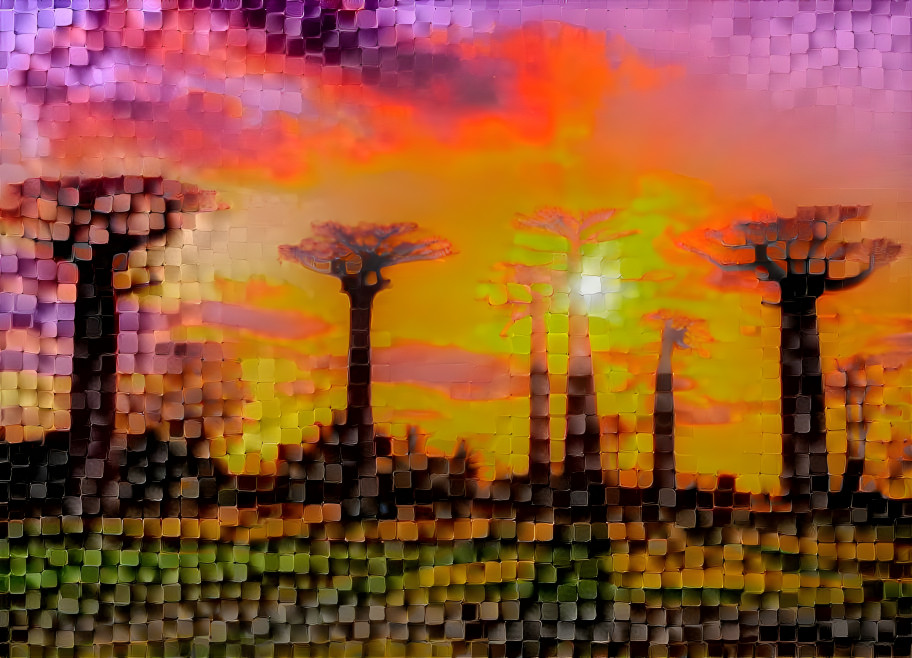 Baobab sunset