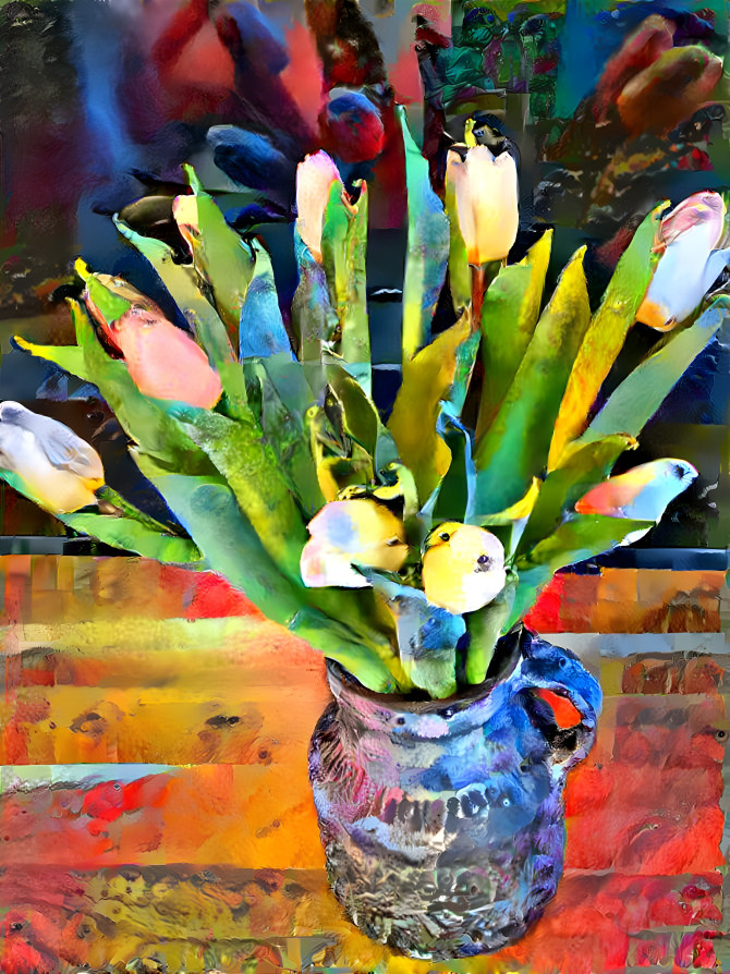 Tulips in a vase 