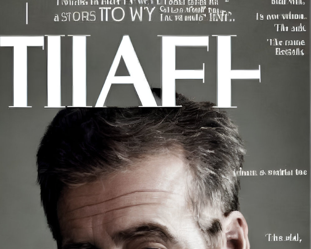 Close-up of man with salt-and-pepper hair on TIME magazine cover with serious expression and overlaid