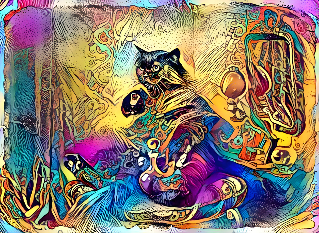 psychodelic cat (lucy in the sky............)