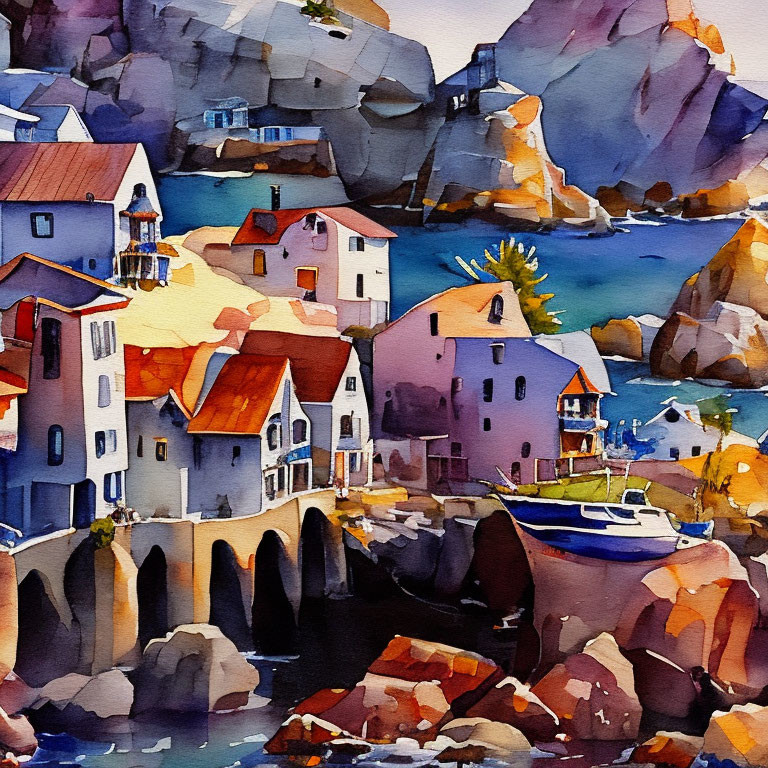 Village at sea