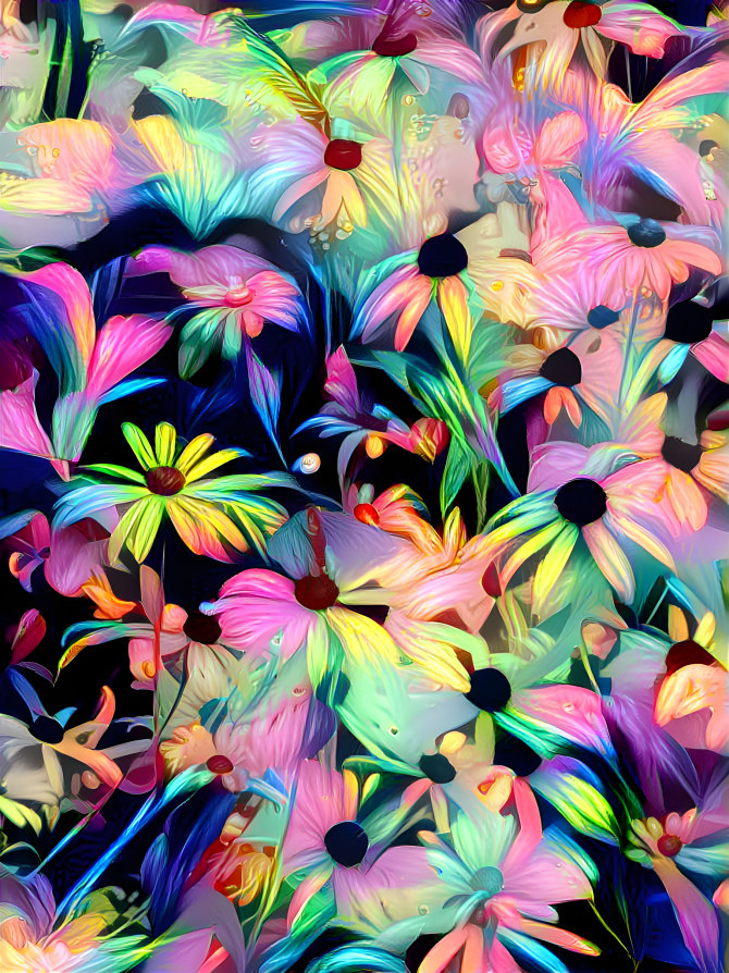 Psychedelic flowers 