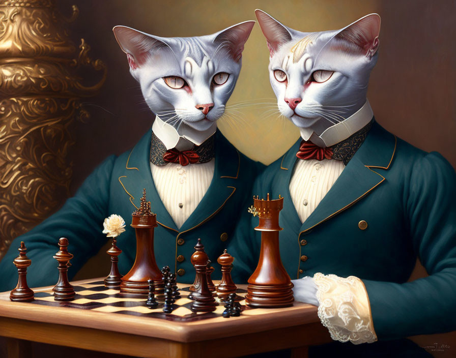 Anthropomorphic Cat Chess