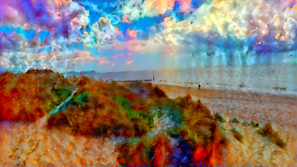 Dunes, Sea, Clouds, Rain