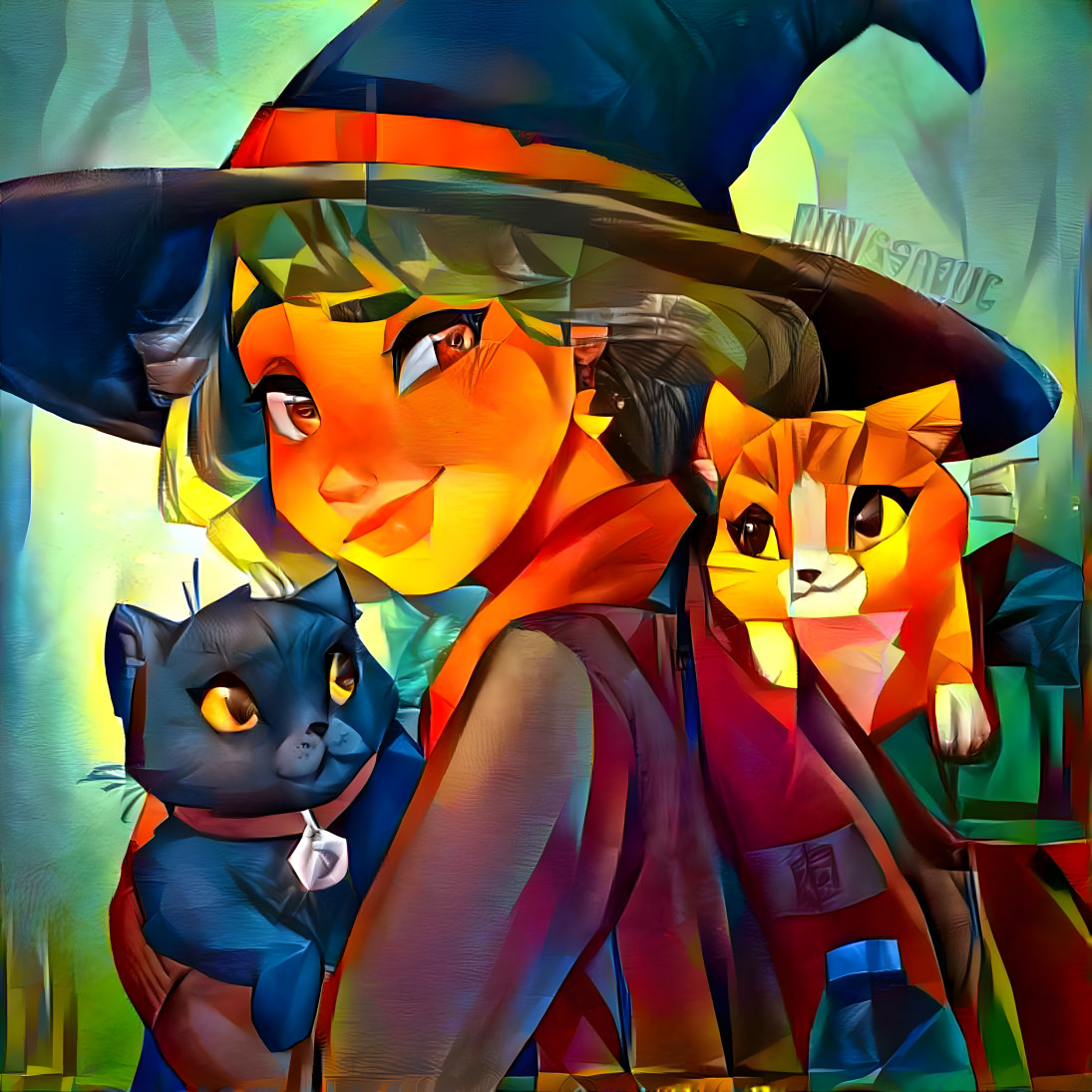 Cats and Witch