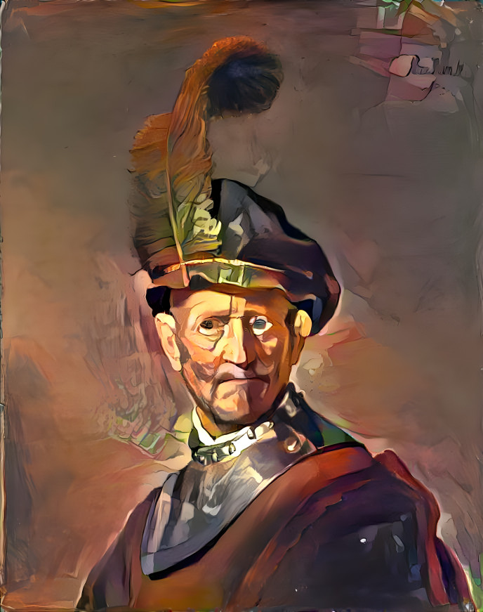 Rembrandt: Old Man in  Military Costume